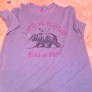 Life is good take a hike t shirt